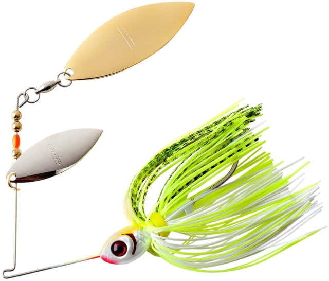 Booyah Booyah Double Willow Spinnerbait 3/8oz Chart White Shad