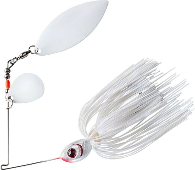 Booyah Booyah Colorado/Willow Glow Blade Spinnerbait Mustad Fishing Hook 4/0 3/8oz 1 Piece Snow White