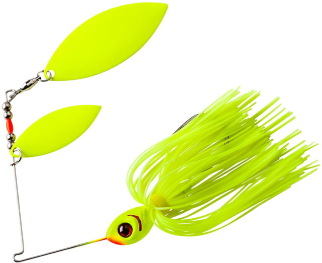 Booyah Glow Blade Willow Spinnerbait 3/8oz Chartreuse Chartreuse