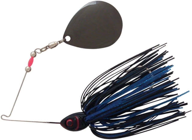 Booyah Moon Talker Spinnerbait Mustad Fishing Hook 5/0 1/2oz 1 Piece Black/Blue