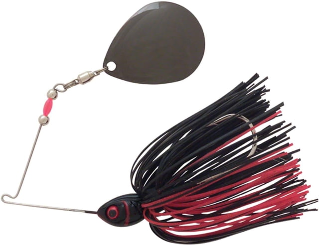Booyah Moon Talker Spinnerbait Mustad Fishing Hook 5/0 1/2oz 1 Piece Black/Red