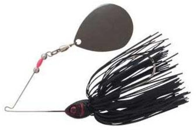 Booyah Booyah Moon Talker Spinnerbait Mustad Fishing Hook 5/0 1/2oz 1 Piece Black/Silver Flake