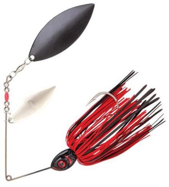 Booyah Pikee Double Willow Spinnerbait Mustad Fishing Hook 5/0 1/2 oz 1 Piece Red Craw