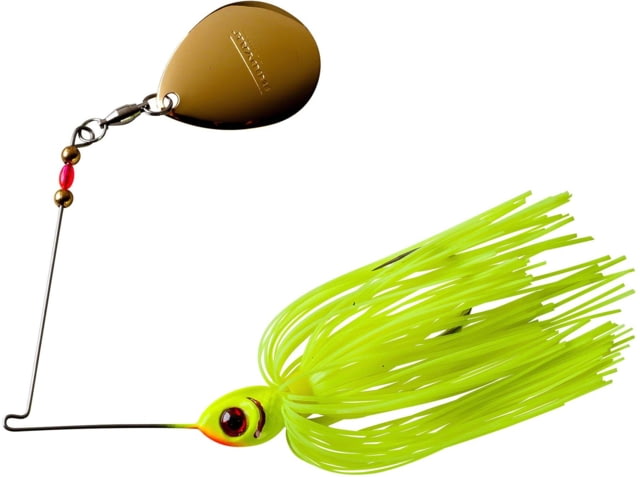 Booyah Single Colorado Spinnerbait Mustad Fishing Hook 4/0 3/8oz 1 Piece Chartreuse