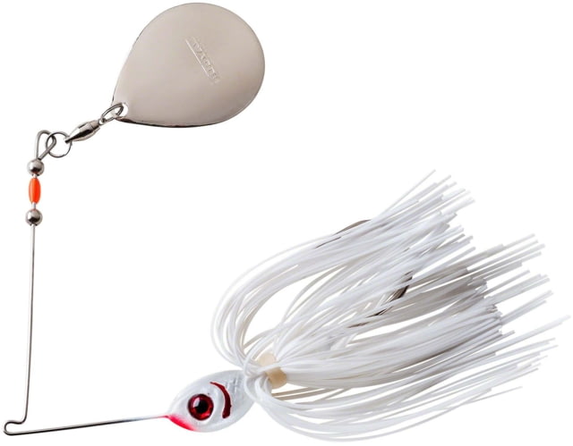 Booyah Single Colorado Spinnerbait Mustad Fishing Hook 4/0 1/4oz 1 Piece Snow White