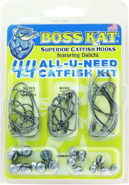 Boss Kat ALL-U-NEED Hook and Sinker Catfish Kit 44 Piece