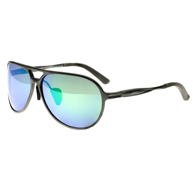 Breed Earhart Polarized Aluminium Sunglasses - Mens Gunmetal Frame Blue/Green Polarized Lens Gunmetal/Blue-Green One Size