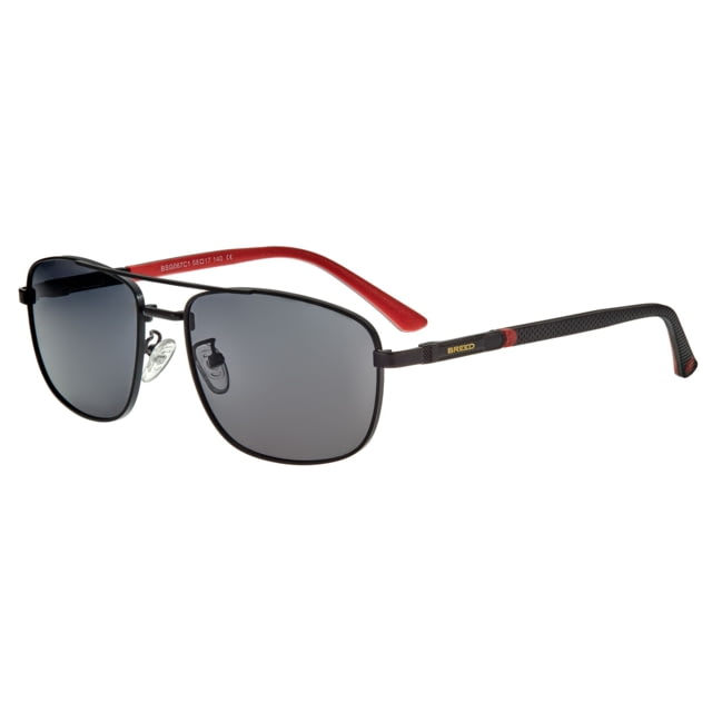 Breed Gotham Polarized Sunglasses - Men's Black Frame Black Lens Black/Black One Size