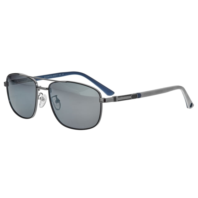 Breed Gotham Polarized Sunglasses - Men's Gunmetal Frame Silver Lens Gunmetal/Silver One Size