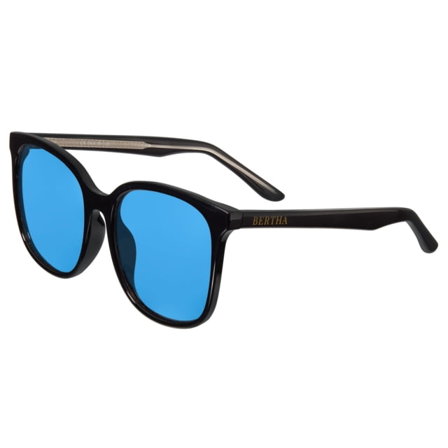 Breed Linux Polarized Sunglasses - Men's Black Frame Blue Lens Black/Blue One Size