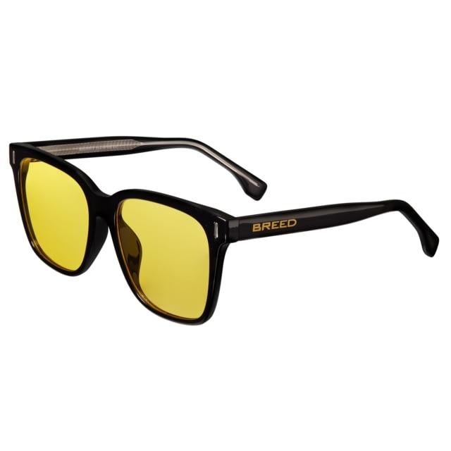Breed Linux Polarized Sunglasses - Men's Black Frame Yellow Lens Black/Yellow One Size