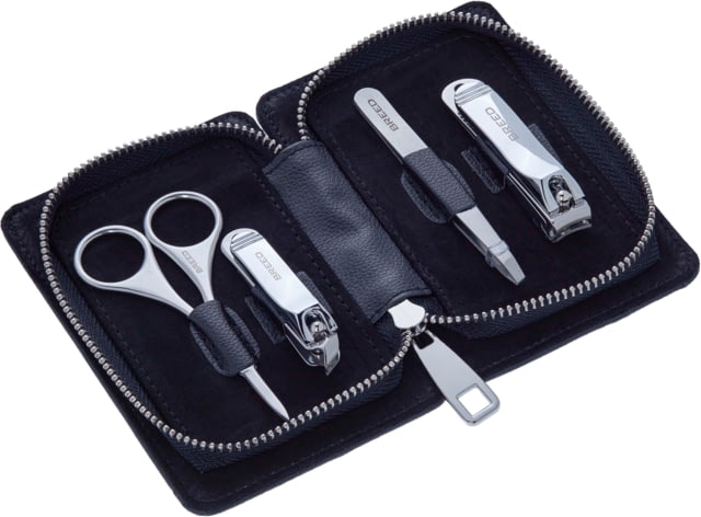 Breed Sabre 4 Piece Surgical Steel Groom Kit Black One Size