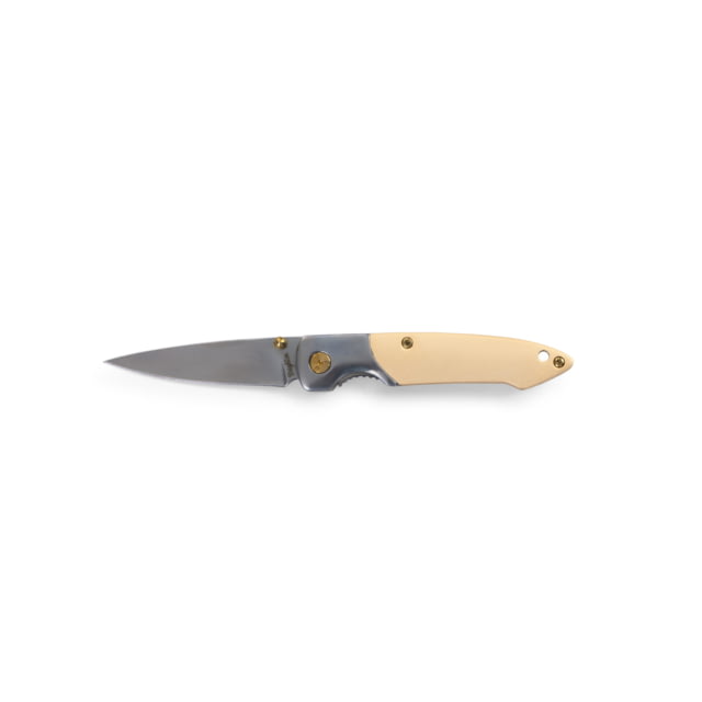 Brighten Blades Digger Not So Heavy Metal Knife w/Case 2.5in 8Cr13MoV Stainless Steel Drop Point Tan