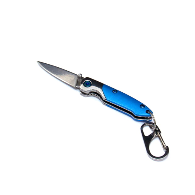 Brighten Blades Oyster Cult Keychain Not So Heavy Metal Knife w/Case 1.625in 8Cr13MoV Stainless Steel Drop Point