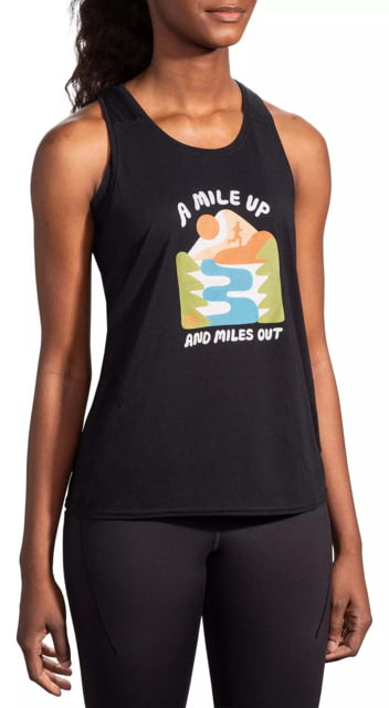 Brooks 3.0 Distance Tank - Women's Black Colorado 24 Medium