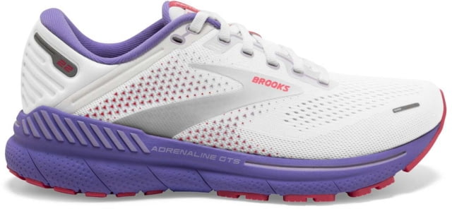 Brooks Adrenaline GTS 22 Running Shoes – Women’s Medium White/Coral/Purple 8.0