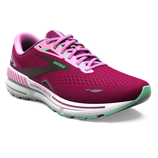 Brooks Adrenaline GTS 23 Running Shoes - Women's Pink/Festival Fuchsia/Black 7.5 Narrow