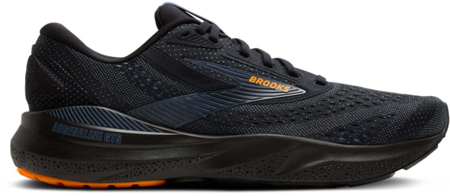 Brooks Adrenaline GTS 24 Road Running Shoes - Men's Black/Country Blue/Orange 9.0 US/Medium