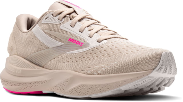 Brooks Adrenaline GTS 24 Running Shoes - Women's Chateau Grey/Coconut/Pink 9 US