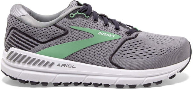 Brooks Ariel ’20 Running Shoes – Women’s Wide Alloy/Blackened Pearl/Green 8.5