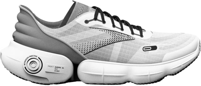Brooks Aurora-BL Running Shoes - Women's Medium White/Alloy/Black 8.5