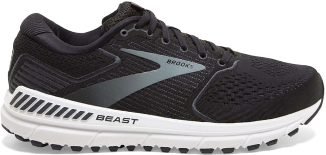 Brooks Beast '20 Running Shoes - Men's Wide Black/Ebony/Grey 10.0