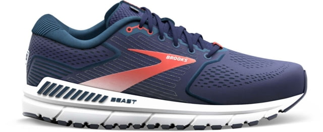 Brooks Beast '20 Running Shoes - Men's Extra Wide Peacoat/Midnight/Red 11.0