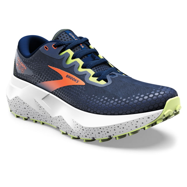 Brooks Caldera 6 Running Shoes - Men's Navy/Firecracker/Sharp Green 10.5 Medium