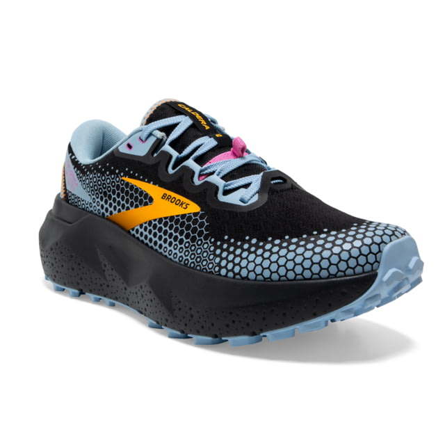 Brooks Caldera 6 Running Shoes - Women's Medium Black/Blue/Yellow 5.0