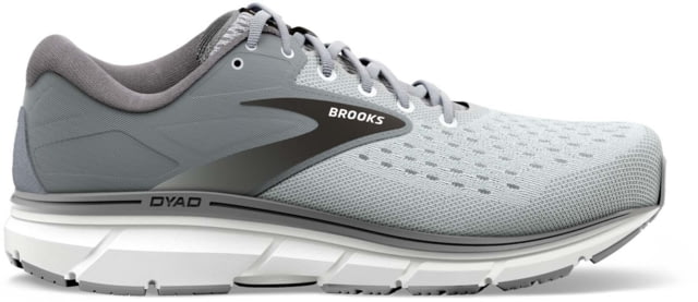 Brooks Dyad 11 Running Shoes – Men’s Extra Wide Grey/Black/White 10.0