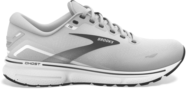 Brooks Ghost 15 Running Shoes – Men’s Medium Alloy/Oyster/Black 9.0
