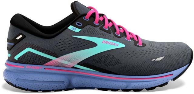 Brooks Ghost 15 Running Shoes – Women’s Medium Black/Blue/Aruba 8.0
