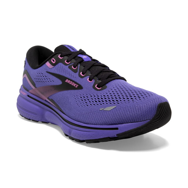 Brooks Ghost 15 Running Shoes - Women's Medium Purple/Pink/Black 11.5