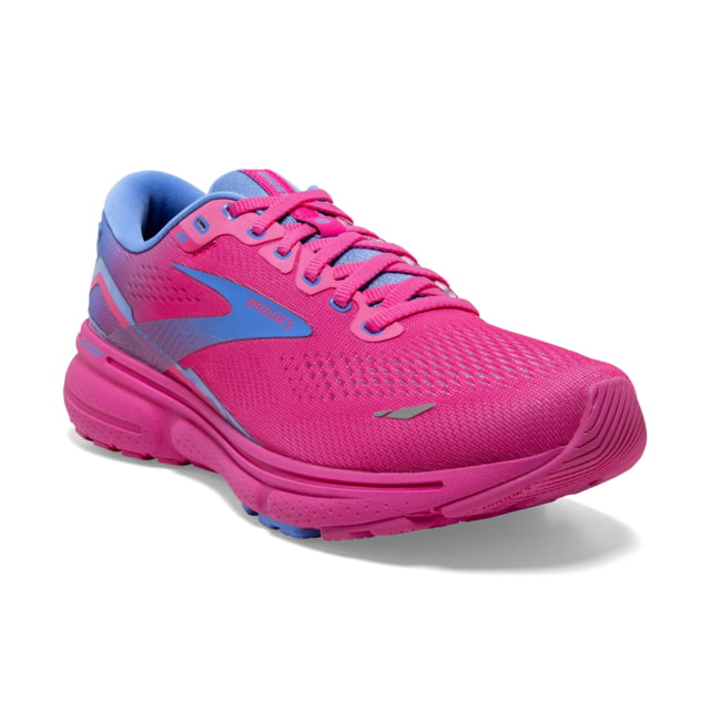 Brooks Ghost 15 Running Shoes - Women's Pink Glo/Blue/Fuchsia 6 Narrow
