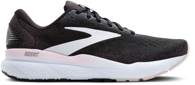Brooks Brooks Ghost 16 Road Running Shoes - Women's Black/White/Orchid Ice 8.0 US/Medium