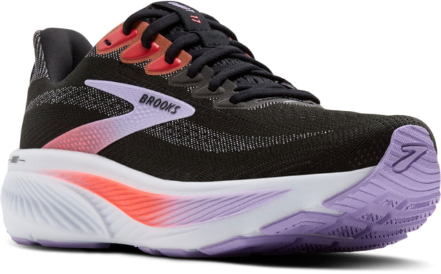 Brooks Brooks Ghost 17 Road Running Shoes - Women's Black/Purple/Coral 9.5 1B