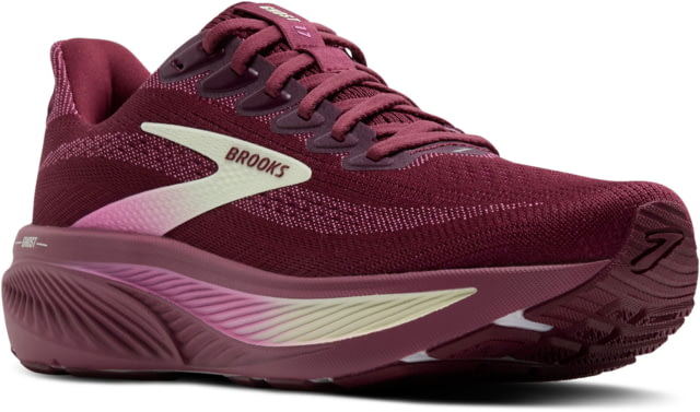 Brooks Brooks Ghost 17 Road Running Shoes - Women's Burgundy/Pink/Green 7 1B