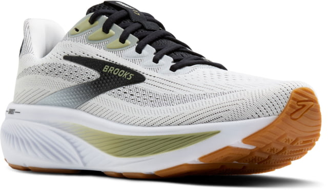 Brooks Brooks Ghost 17 Rosd Running Shoes - Men's White/Black/Tea 8 1D