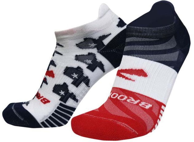 Brooks Ghost Lite No Show 2-Pack Sock Texas23 L