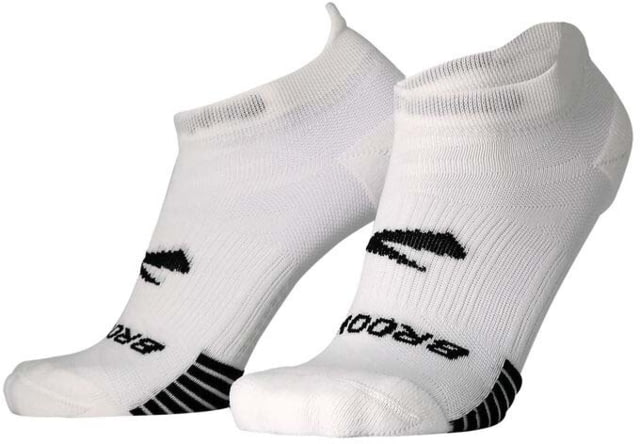 Brooks Ghost Lite No Show 2-Pack Sock White M