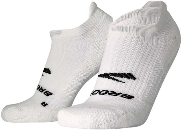Brooks Ghost No Show Sock White S