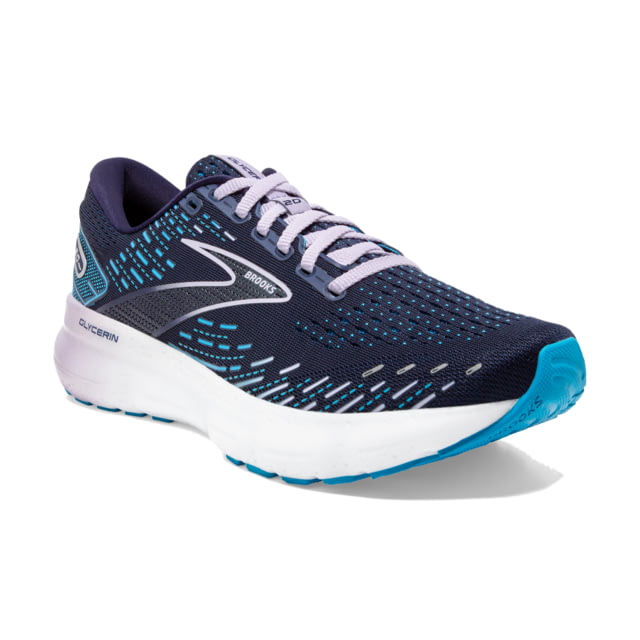 Brooks Glycerin 20 Running Shoes - Women's Medium Peacoat/Ocean/Pastel Lilac 11.0