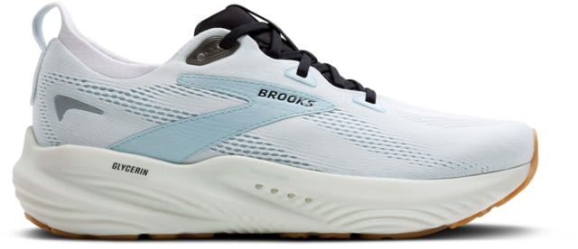 Brooks Brooks Glycerin 22 Road Running Shoes - Men's Bright White/Winter Sky/Black 10.0 US/Medium