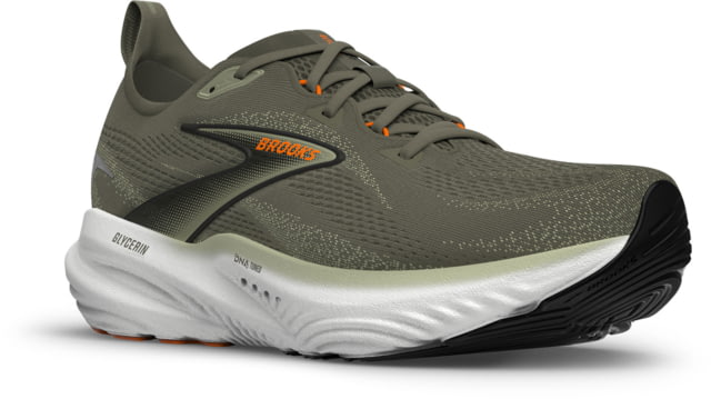 Brooks Brooks Glycerin 22 Road Running Shoes - Men's Dusty Olive/Tea/Orange 10.5 1D