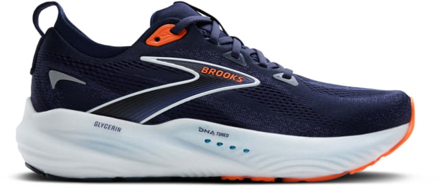 Brooks Brooks Glycerin 22 Road Running Shoes - Men's Peacoat/Blue Ribbon/Orange 11.0 US/Medium