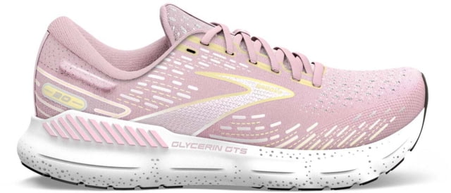 Brooks Glycerin GTS 20 Running Shoes - Women's Medium Pink/Yellow/White 8.0