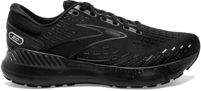 Brooks Glycerin GTS 20 Running Shoes - Women's Wide Black/Black/Ebony 7.0