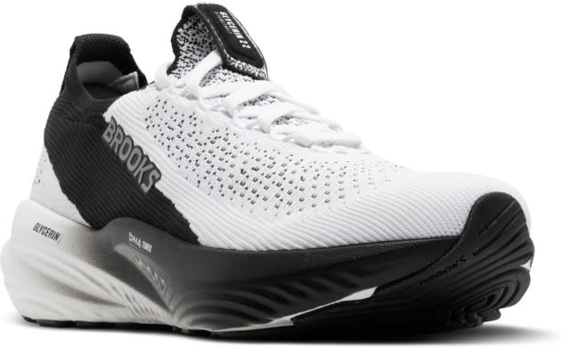 Brooks Glycerin StealthFit 22 Road Running Shoes – Men’s White/Grey/Black 10.5 1D