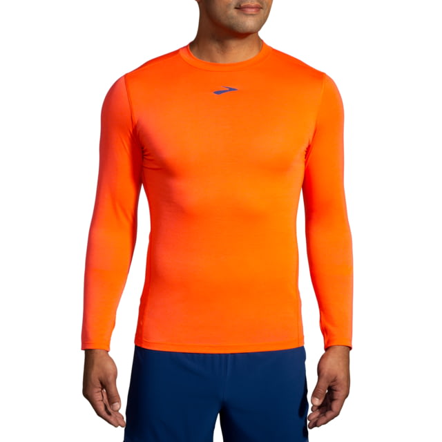 Brooks High Point Long Sleeve Shirt – Men’s Bright Orange Medium