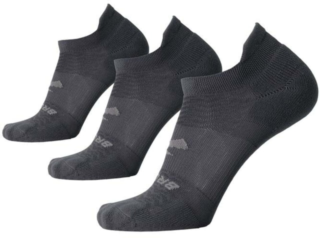 Brooks Run-In No Show 3-Pack Sock Asphalt S